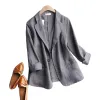 A grey fitted suit jacket for men's business formal single-breasted casual suit jacket Item Picture